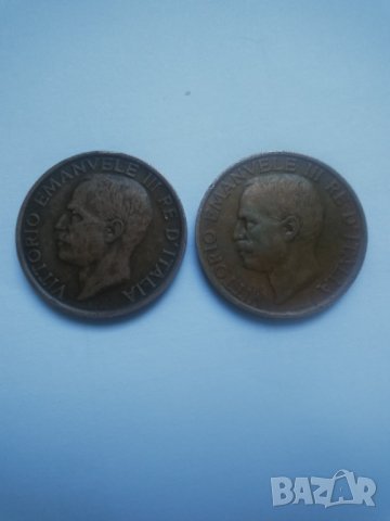 Лот Италия 10 четисими 1921 и 1922г., снимка 2 - Нумизматика и бонистика - 41144419