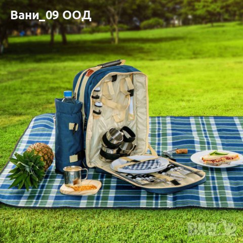 Заредена раница за пикник с много аксесоари , снимка 1 - Хладилни чанти - 40770825