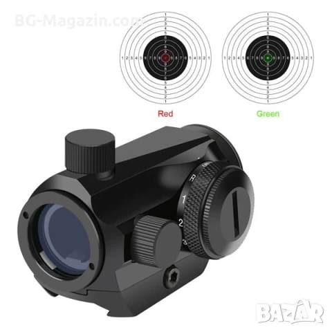 Малък компактен тактически бързомер 1×20 лек прицел мерник за въздушна пушка еърсофт лов оръжие лък, снимка 7 - Оборудване и аксесоари за оръжия - 51051785