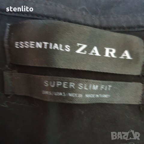 Мъжка тениска ZARA super slim fit размер S, снимка 3 - Тениски - 34792230