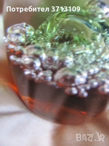 Кристална тежест за бюро, преспапие , Бавария, снимка 8 - Декорация за дома - 51644036