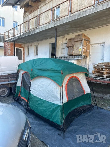 Къмпинг палатка COSTWAY за 6 души, двуслойна кабина, водоустойчива , снимка 6 - Палатки - 53442264