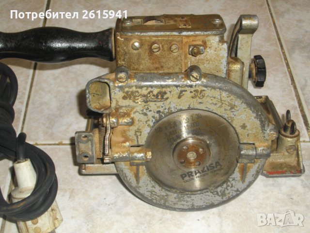 Mafell F35-2,5A-540W-0,7Ps-ф105мм-Реже 55мм-Немски Професионален/Промишлен Ръчен Циркуляр-Метален, снимка 2 - Други инструменти - 39974063