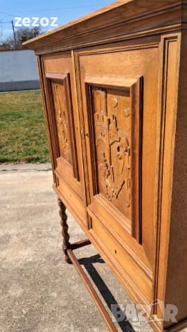 Ретро шкаф масив №117, снимка 3 - Шкафове - 52439532