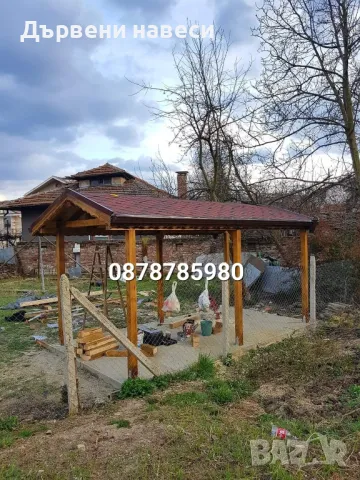 Дървени навеси тераси беседки , снимка 9 - Ремонти на покриви - 49724140