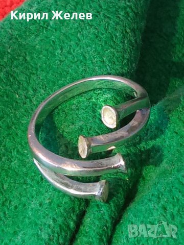 ЕФЕКТЕН СРЕБЪРЕН ФЕШЪН АРТ ПРЪСТЕН СРЕБРО 925 ДИЗАЙНЕРСКИ СТИЛЕН МОДЕЛ 37822, снимка 3 - Пръстени - 40757643