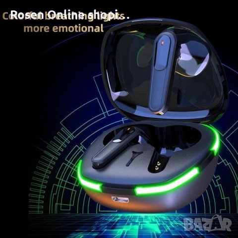 Безжични слушалки КLGO HK-80BL Pure BASS ,Bluetooth 5.1 Touch Control с кутия за безжично зареждане, снимка 4 - Безжични слушалки - 41038066
