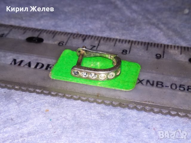 СКЪПОЦЕННА АНГЛИЙСКА СРЕБЪРНА ВИНТИДЖ - АРТ ОБЕЦА СРЕБРО 925 с ЮВЕЛИРНО ФАСЕТИРАНИ ЦИРКОНИ 38243, снимка 7 - Обеци - 40940754