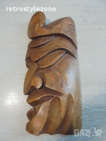 № 8507 Старинно дървено пано / маска 