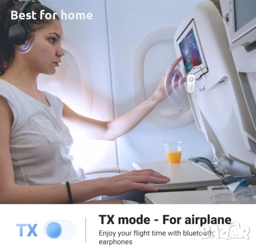 UGREEN Airplane Bluetooth 6.0 предавател, снимка 3 - Друга електроника - 52334040