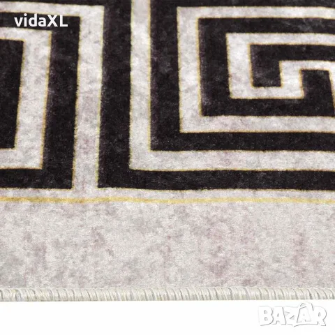 vidaXL Килим, миещ се, 190x300 см, светлобежов, снимка 3 - Килими - 56147107