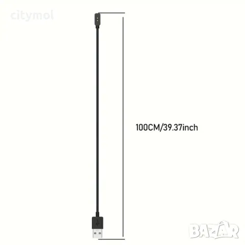 Магнитен USB Заряден Кабел за Xiaomi Mi Band 9/8 и Redmi Watch 2 /3 Lite / 3Active / 4​, снимка 6 - Смарт гривни - 49271497