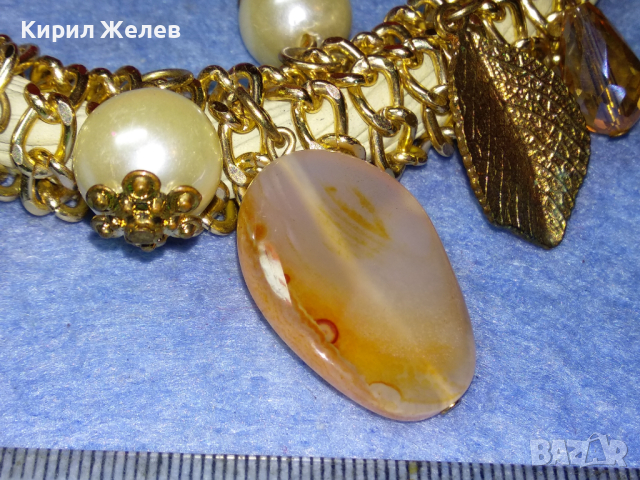 ГИЗДАВА МОДНА ВИНТИДЖ АРТ ГРИВНА ХЕНД - МЕЙД БИЖУ 44157, снимка 2 - Гривни - 44756145