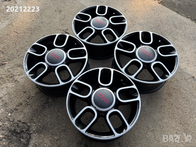 4 броя алуминиеви джанти за Fiat 500 15, снимка 7 - Гуми и джанти - 53131743
