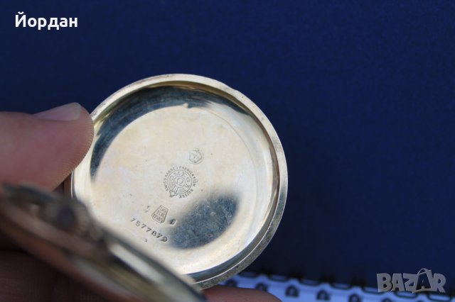 Златен джобен ''Omega'' 52 мм, снимка 5 - Други ценни предмети - 40486407