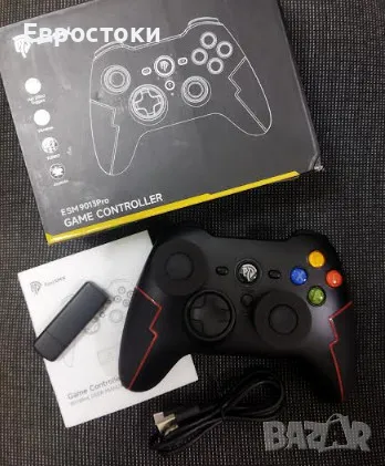 Безжичен контролер EasyMix ESM 9013Pro, Bluetooth / 2,4G / кабел, безжичен геймпад за компютър, снимка 9 - Аксесоари - 47841761