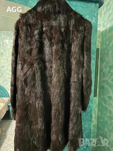 Палто от естествен косъм нутрия, снимка 3 - Палта, манта - 50572168