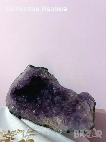 Аметист геода. Тегло 7.5 кг. , снимка 4 - Антикварни и старинни предмети - 49186263