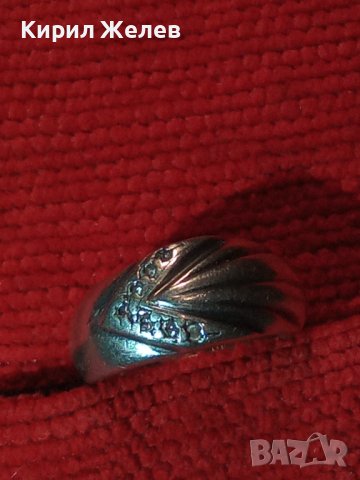 СКЪПОЦЕНЕН РЕТРО СРЕБЪРЕН ПРЪСТЕН ВИСОКА ПРОБА СРЕБРО ИНКРУСТИРАН сЮВЕЛИРНО ФАСЕТИРАНИ ЦИРКОНИ 34828, снимка 16 - Антикварни и старинни предмети - 40488082