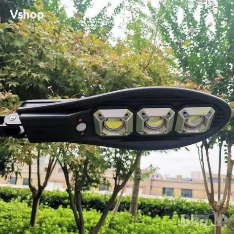 2 броя LED Соларна улична лампа COBRA със сензор, снимка 4 - Соларни лампи - 38717383