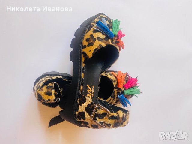 Уникални леопардови обувки, снимка 7 - Дамски ежедневни обувки - 41427228