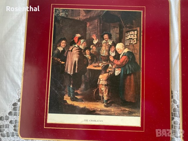 Английски коркови подложки -комплект 8 броя, снимка 5 - Прибори за хранене, готвене и сервиране - 41682907