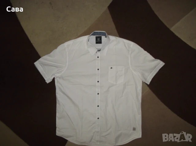 Ризи LERROS,CAMEL  мъжки,ХЛ-2ХЛ  /каре,райе и бяла/, снимка 12 - Ризи - 50539838