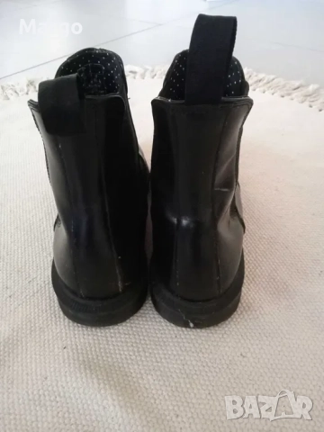 Dr Martens 39 flora черни обувки ботуши Челси, снимка 5 - Дамски ботуши - 52899861