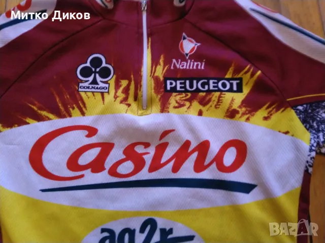 Колездачна тениска за 12-14г маркова на Налини Колнаго Пежо, снимка 3 - Велосипеди - 49442012