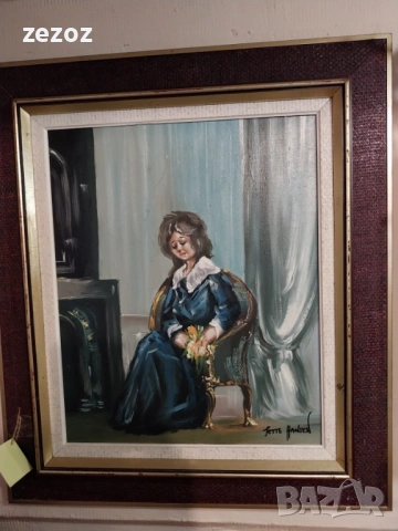 Авторска картина масло върху платно, снимка 2 - Картини - 53208670