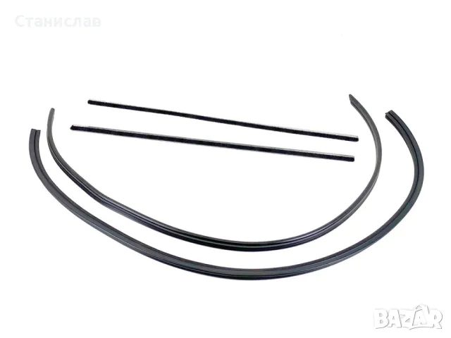Mercedes W108/W109 Уплътнение с метални четки за люк, снимка 2 - Части - 50429613