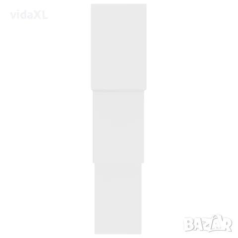 vidaXL Квадратни стенни рафтове, бели, 68x15x68 см, инженерно дърво, снимка 5 - Етажерки - 56147745