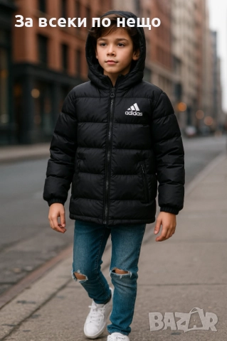 Adidas Детско Черно Зимно Яке 9-10г 11-12г 13-14г 15-16г Код Детски Находки38, снимка 3 - Детски якета и елеци - 52634623