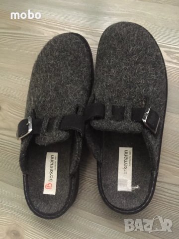 Два чифта домашни топли мъжки чехли с вълна,цвят сив,номер 42.5 и 44 .