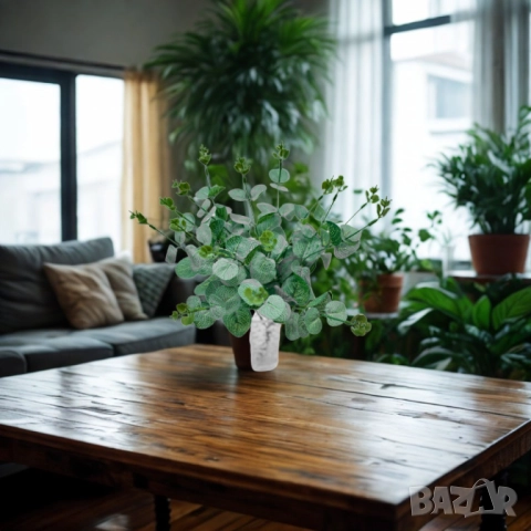 Изкуствен евкалипт – естествена свежест и стил без поддръжка, снимка 3 - Други стоки за дома - 52137817