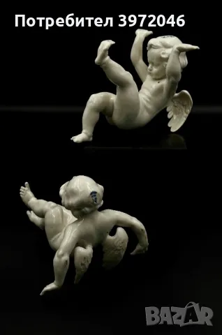  CAPODIMONTE / чифт антикварни ангелчета / , снимка 9 - Антикварни и старинни предмети - 49465298
