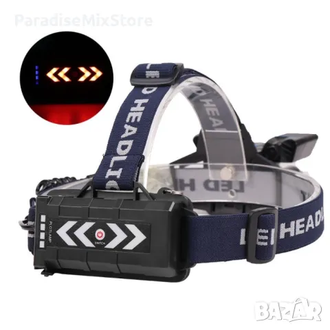 Фенер – челник с лампи  L2 + 2 х T6 + 2 LED фара и USB захранване FL71 , снимка 4 - Други инструменти - 50141527