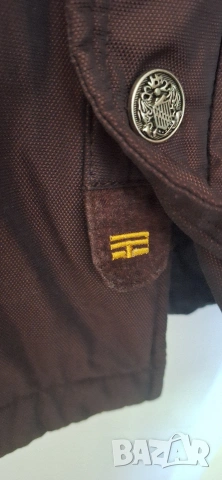 Мъжка шуба,яке с подплата,цвят бордо,Теодор,ХЛ, снимка 4 - Якета - 53653464