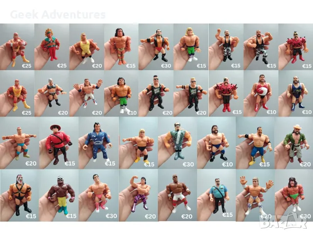WWF/WWE Винтидж Кечисти Ретро 90те Екшън Фигурки Hulk Hogan Pro-Wrestling