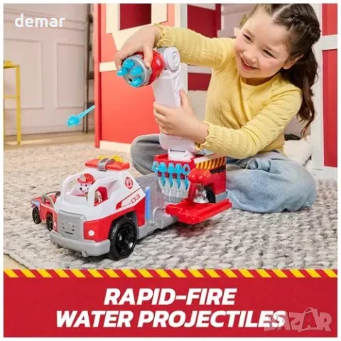 Пожарна кола Paw Patrol с Маршал, светлини и звуци, снимка 5 - Електрически играчки - 55806904