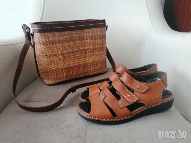 Чанта Zara и сандали Rieker 36