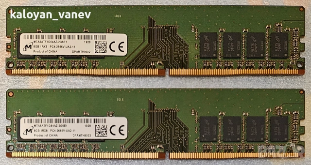 РАМ памет 16GB (2x8GB) RAM DDR4 2666 MHz Micron