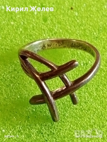 Арт сребърен пръстен майсторска ръчна изработка дизайнерско бижу 31110, снимка 5 - Пръстени - 52606703