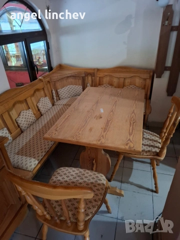 много запазени мебели за трапезария или битова стая, снимка 4 - Маси - 53660060