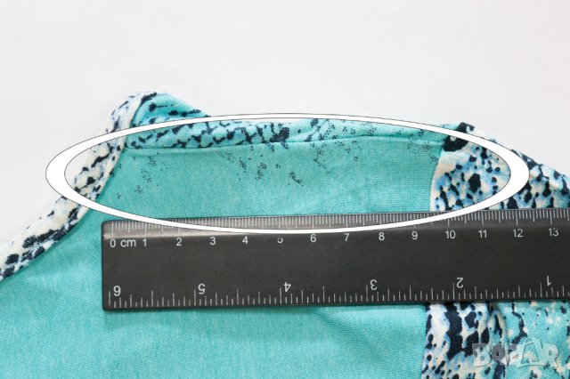 Рокля в цвят тюркоаз Cesy Fashion - L, снимка 5 - Рокли - 42594908