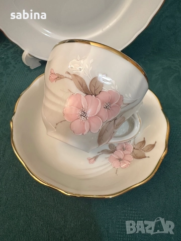 Троен сет на Oscar Schaller & Co, Bavaria, снимка 4 - Сервизи - 52979562