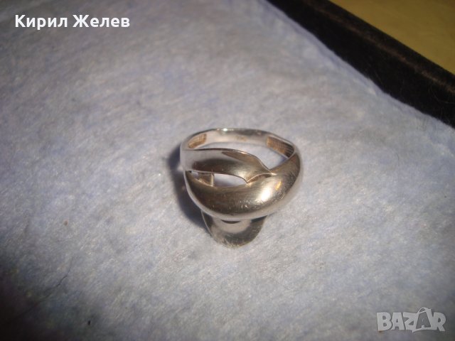 ЕЛЕГАНТЕН СРЕБЪРЕН ПРЪСТЕН СРЕБРО 925 ЮВЕЛИРНА РЪЧНА АРТ НУВО ИЗРАБОТКА АНГЛИЯ 26218, снимка 8 - Пръстени - 35996609