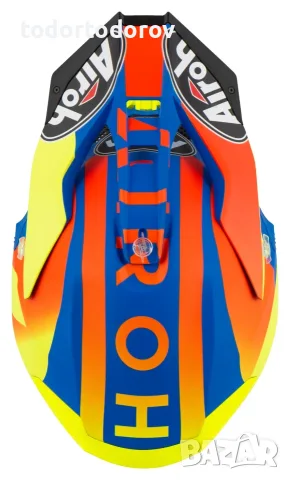 Мотокрос каска AIROH TWIST 2.0 LIFT Orange/Blue размер XXL 63-64см. 149.90 €, снимка 3 - Аксесоари и консумативи - 55941282