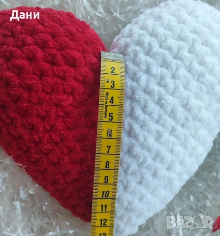 Плетено сърце, снимка 3 - Декорация за дома - 53459714