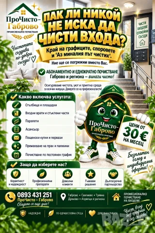 Почистване на входове 